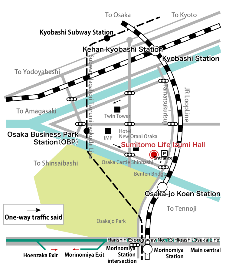 高速道路でご来場の方