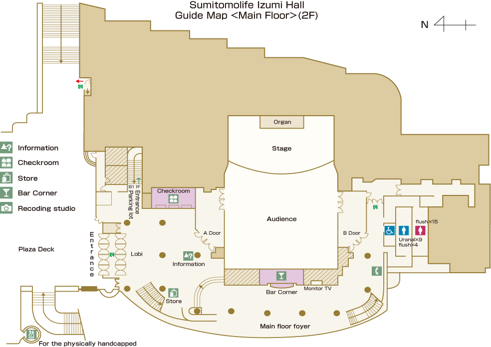 いずみホール案内図 2F