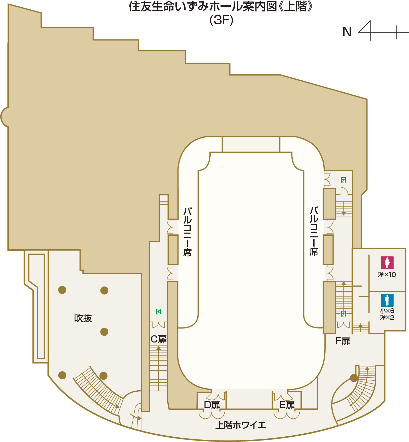 いずみホール案内図 3F